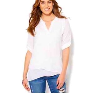 NY & Company layered tiered tunic